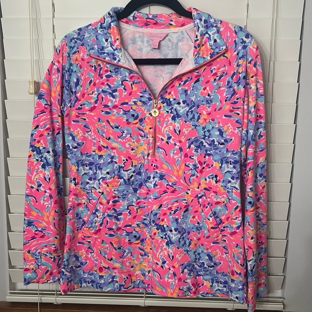 Lilly Pulitzer coco coral crab popover